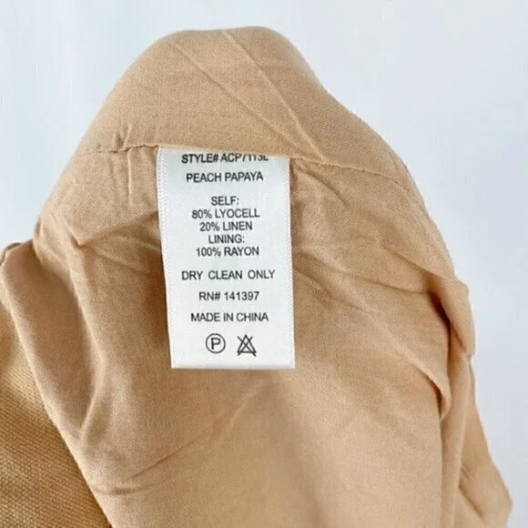 ASTR The‎ Label Pacific Pleated Tie Waist Shorts Peach Papaya - Picture 5 of 10